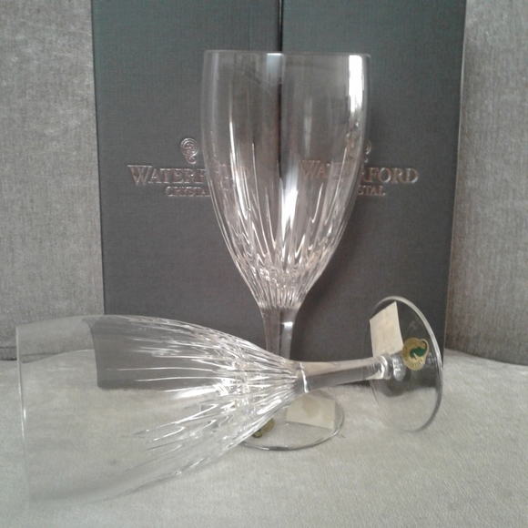4 New In Box Waterford Crystal "Aurora" Glasses - Picture 5 of 5
